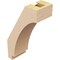 Ekena Millwork 3-inch W x 6-inch D x 10-inch H Imperial Rough Cedar Woodgrain TimberThane Knee Brace, Primed BRCUR03X06X10IMPRCPR - alternate 2